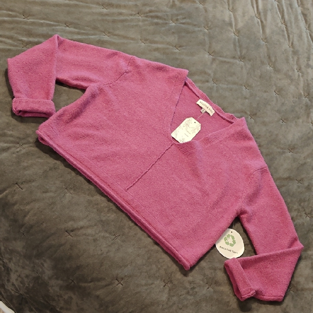 NWT Wind & Willow Cozy V-Neck Women's Sweater